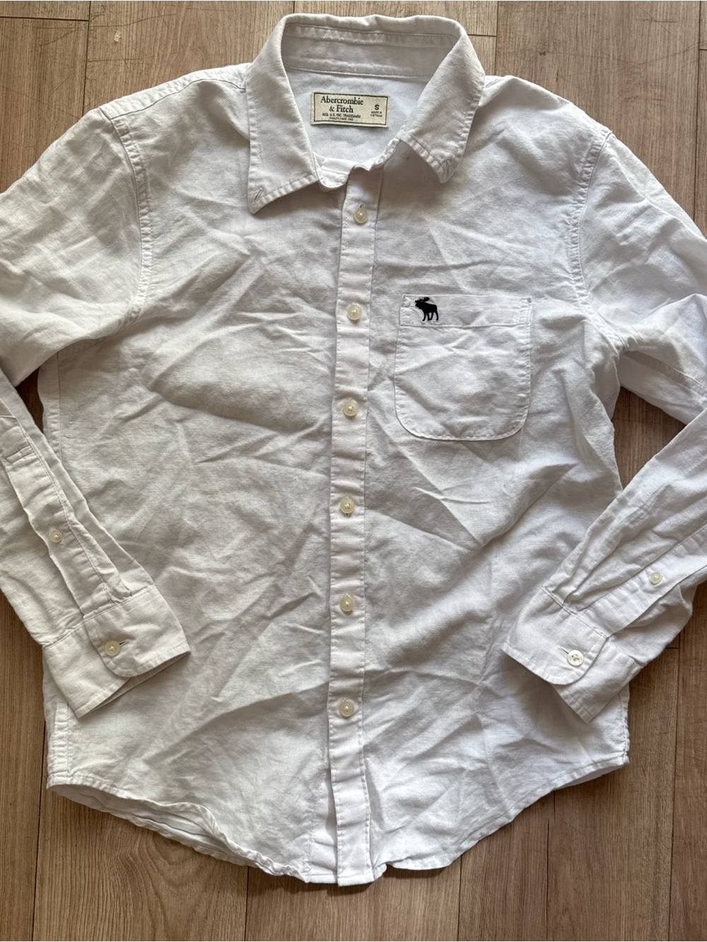 Abercrombie & Fitch White Button Down Shirt